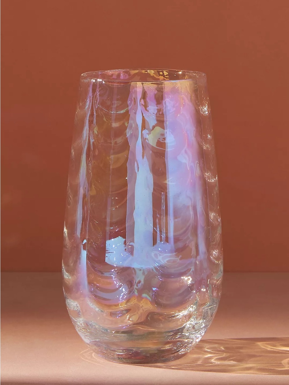 Anthropologie Iridescent Highball Glasses, Set of 3